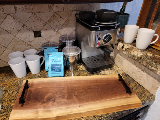 Live Edge Walnut Charcuterie Board & Serving Tray